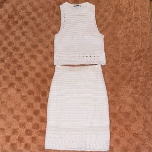 Express White Knit Sweater